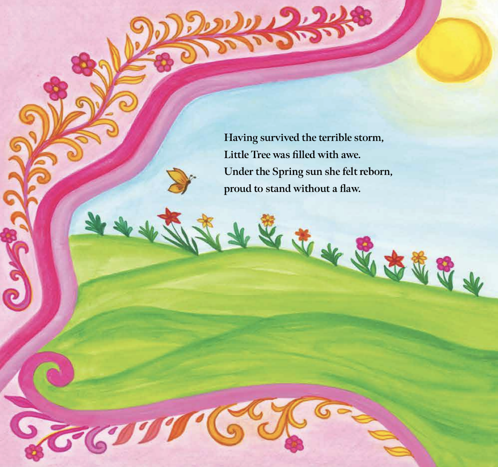 Spring border left page